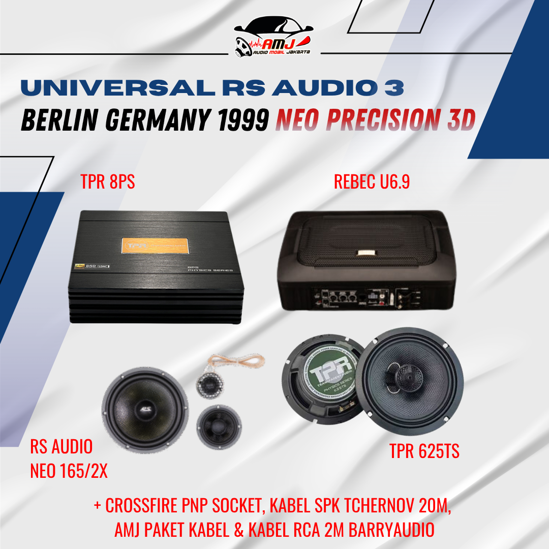 Universal RS Audio 3 Berlin Germany 1999 - Neo Precision 3D (Underseat U6.9)